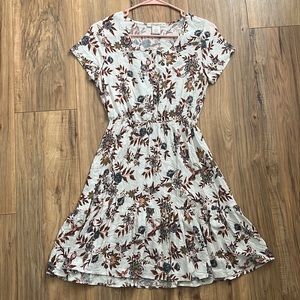 Fit and flare floral mini dress